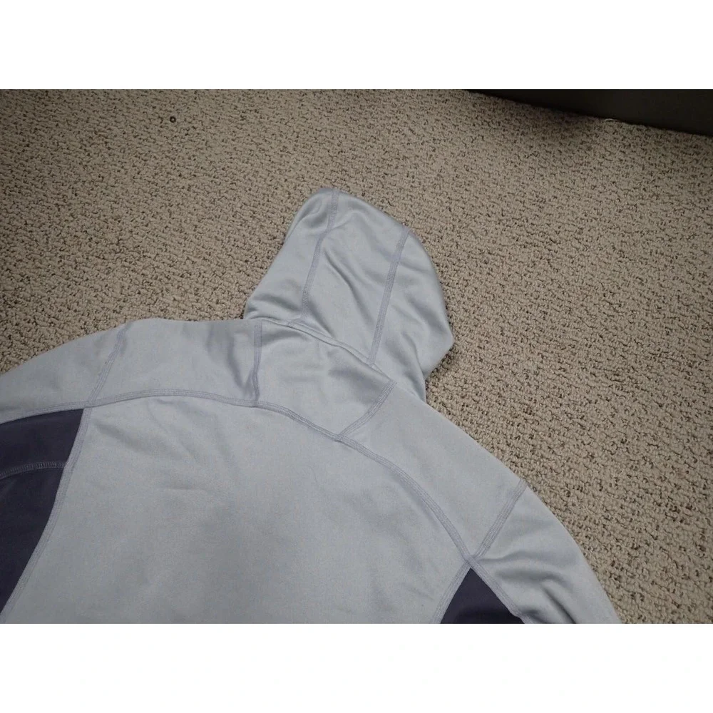 The North Face Fleece Hoodie Mens‎ Medium Grey Excellent Full Zip Jacket Pocket